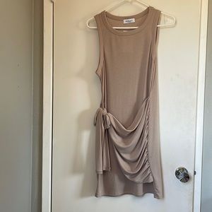 Sleeveless side tie dress